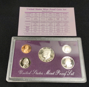 1990's United States Mint Proof Set Coins