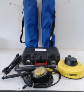 (1) Karcher Vario Power Spray Wand w/ Attachments (1) Twin Cut Power Sas w/ Extra Blades (2) Camping Chairs
