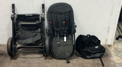 (1) Folding Stroller (1) Carhartt backpack