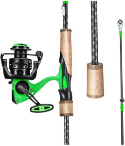 (2) Sougayilang 7&rsquo; Medium-Fast 2000 Carbon Spinning Reel and Fishing Rod Combo