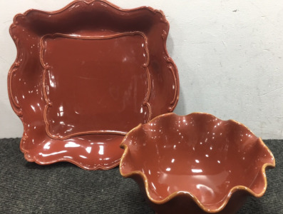 Decorative Platter and bowl