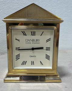 (6) Boxes Of Old Joke Cards (1) DanBury Clock (1) Pringe Albert Crimp Cut Long Burning Pipe & Cigarette Tobacco Can ( empty )