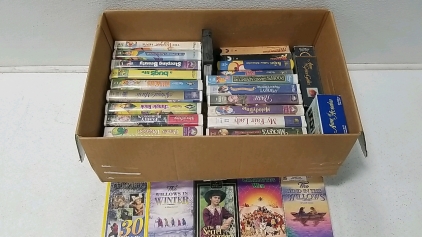 Box of VHS Tapes