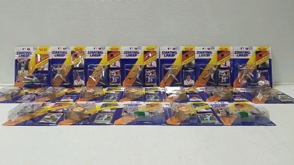 (19) Starting Lineup 1992 New Edition Figures
