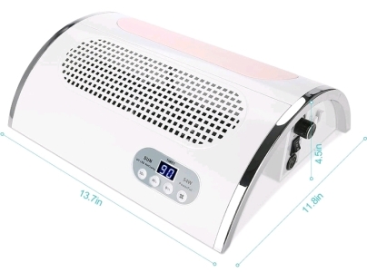4 in 1 Multifunctional Nail Drill Machine, Electric Nail Polishing Machine 54W UV LED Nail Dryer Lamp Dust Collector Manicure Art Tool Kit for Professional Beauty Salon Home
