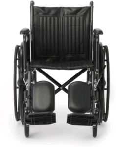 Medline K1 Wheelchair 18" Swing-back Desk-Length Arms Swing-away Footrests