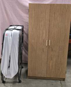 Roll Away Bed & Storage Cabinet