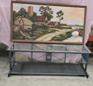 Entertainment Center & Painting