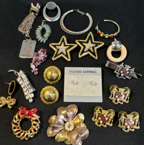 Fashion Earrings, Pendants, Tie Clip & Pins