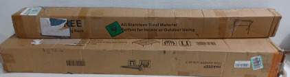 (1) 79" Clothes Drying Rack (1) 14" Platform Steel Bed Frame