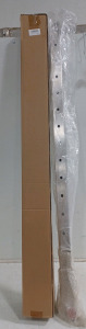 (2) Senmit Cable Railing Post Fascia Mount-Stainless Steel Square Weldless 42"x2"x2" Pre-drilled Side Mount Metal Post for Wood Deck, Brushed Finish