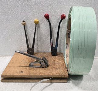 Steel Strap Crimpers & Roll Of Aluminum Strapping