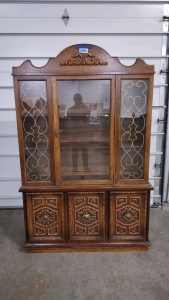 4'2"x 1'2"x 6' 5&frac34;" Wooden China Hutch