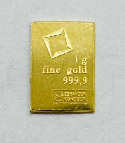 1g Fine Gold 999,9 Valcambi Suisse Bar