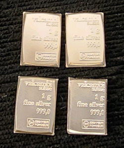 (4) 1g Fine Silver 999,9