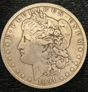 1891 Morgan Silver Dollar