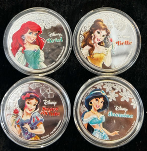 Disney Silver Plated Coins - Unverified