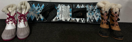 Snow Board, With Snow Boots