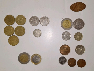 Collection Of Assorted Foreign Coins