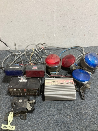 Police Lights, Wiring, Power Inverter, Switch