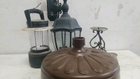 (1) Outside House light, Shade Base, Camping Lantern, Candle Stand