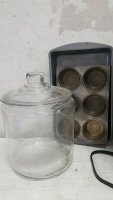 Coffee Maker, Glass Jar, Oven Pans, Coffee cups and Lids - 2