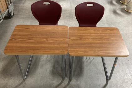 (2) Desks With Chairs