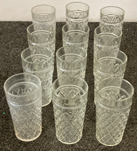 (12) Glass Cups