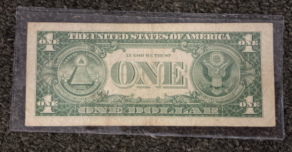 Old Silver Certificate Dollar Bill