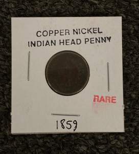 Copper Nickel Indian Head Penny 1859