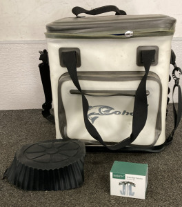 Coho 24 Can Portable Cooler Bag, Reusable Air Fryer Silicone Bowl, And A Drain Hair Catcher