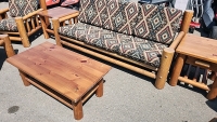 Log Furniture Living Room Set - 6