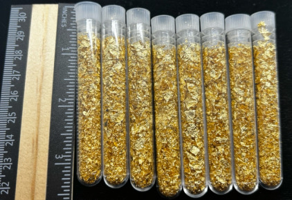 (8) Bottles Of Gold Flake/Leaf Gold