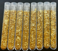 (8) Bottles Of Gold Flake/Leaf Gold