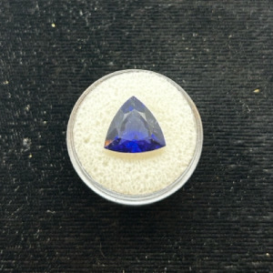 10.20ct. Natural Blue Tanzanite Trillion Cut Faceted Gemstone