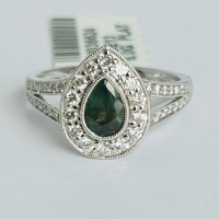 $14,880 Value, Platinum GIA Alexandrite & Diamond Ring