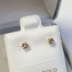 $300 14K Diamond (0.172ct) Earrings