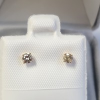 $300 14K Diamond (0.172ct) Earrings - 2