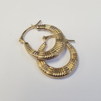 $250 10K Cz Hoop Earrings - 3