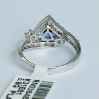 $11,340 Value Platinum Tanzanite & Diamond Ring - 3