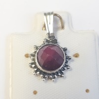 $120 Silver Ruby Pendant - 2