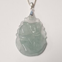 $200 Silver Jade 18" Necklace - 2