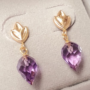 $800 14K Amethyst Earrings