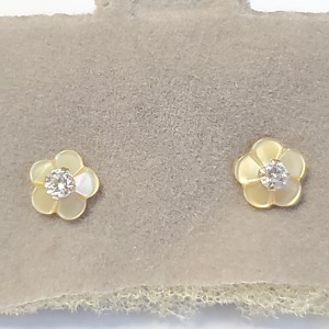 $80 10K Cz 2In1 Earrings