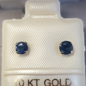 $200 10K Blue Sapphire Earrings