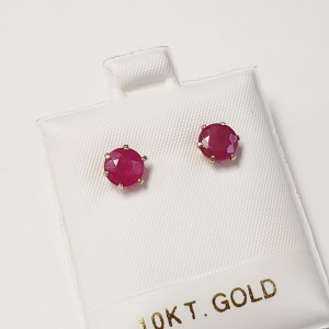 $965 10K Ruby(3.1ct) Earrings