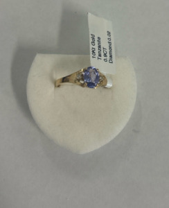 10K Gold Tanzanite ( 0.9CT ) ( Size 7.5 ) Ring