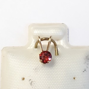 14K Garnet Pendant