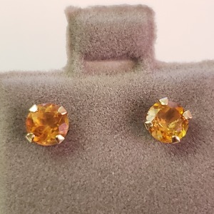 $200 14K Citrine ( 0.6CT ) Earrings