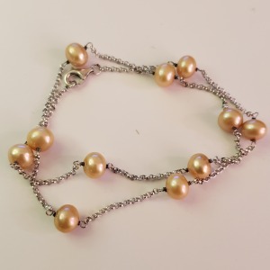 $300 Silver Freshwater Pearl Necklace